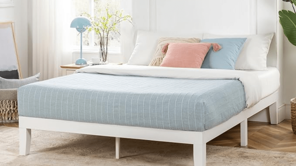 The dimensions of a California queen size bed in inches and feet