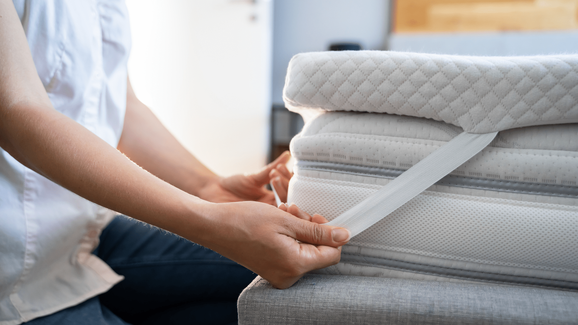 A stiff mattress topper with the right thickness